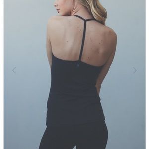 Montiel activewear Black T back tank